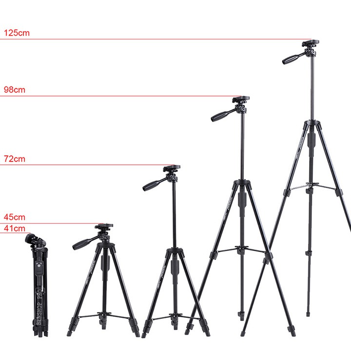 Tripod - Chân đế điện thoại, chân đế máy ảnh Yunteng VCT 5208 kiêm giá đỡ có remote Bluetooth điều khiển chụp từ xa | BigBuy360 - bigbuy360.vn