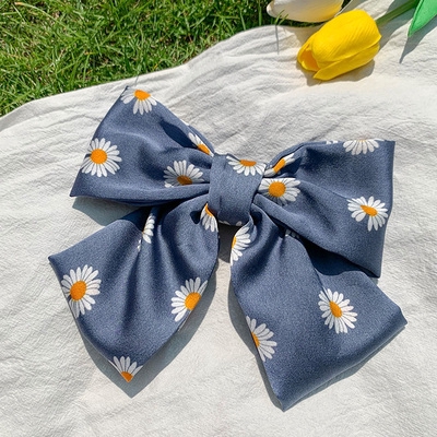 Phụ kiện tóc thời trangVòng tóc Daisy Bow Hairpin Soft Chiffon Hair Clips Satin for Women Girl Hair Accessories