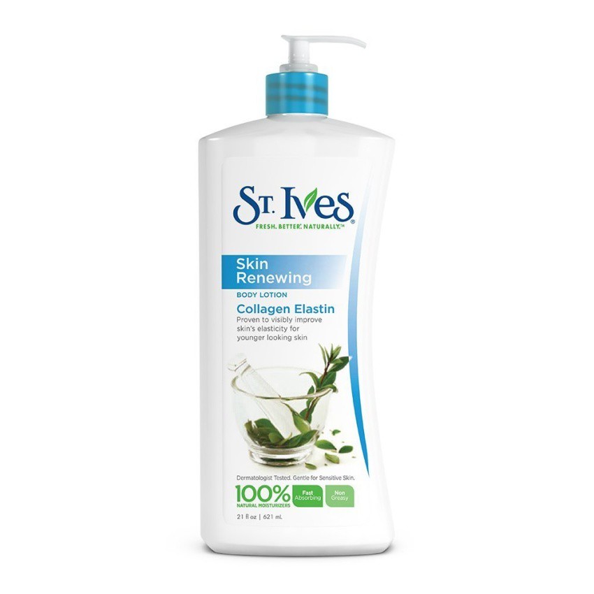 Dưỡng thể giữ ẩm cho da ST. IVES Trẻ Hóa Da Skin Renewing Collagen Body lotion 621ml (Mỹ)