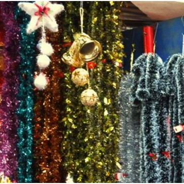Combo 10 Dây Kim Tuyến Đủ Màu To Dài Trang Trí Noel Trang Trí Sinh Nhật, day kim tuyen trang tri cây thông giáng sinh