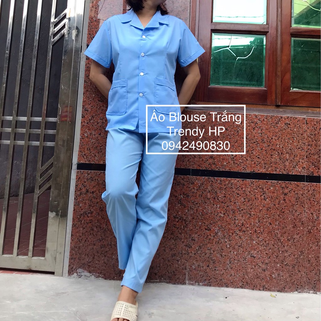Bộ quần áo nhân viên tạp vụ, công nhân dọn dẹp tại khách sạn, bệnh viện, phòng khám, phòng tập GYM