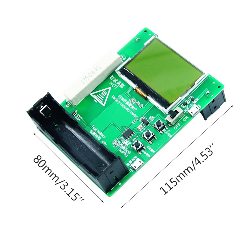 DC Bộ Kiểm Tra Dung Lượng Pin Lithium 5-12v Mah Mwh Cho Pin 18650