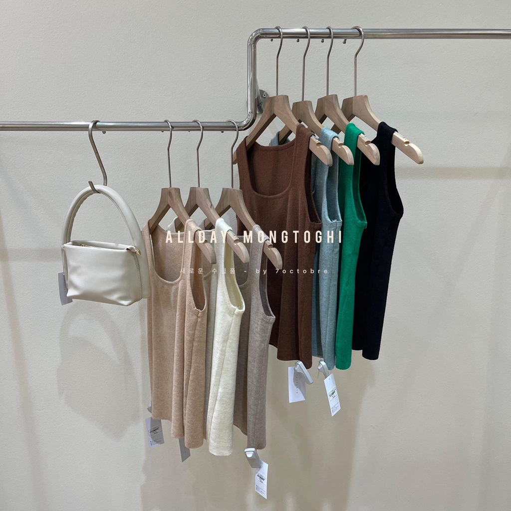 Áo sát nách cổ vuông