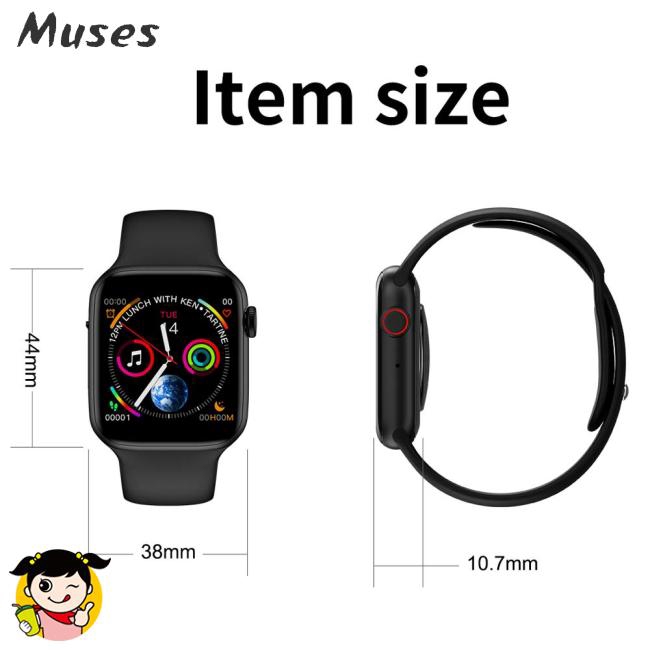 Muse07 Đồng hồ thông minh W34 Bluetooth ECG - nghe, gọi, nghe nhạc, đo nhịp tim - Smartwatch cho Android iPhone