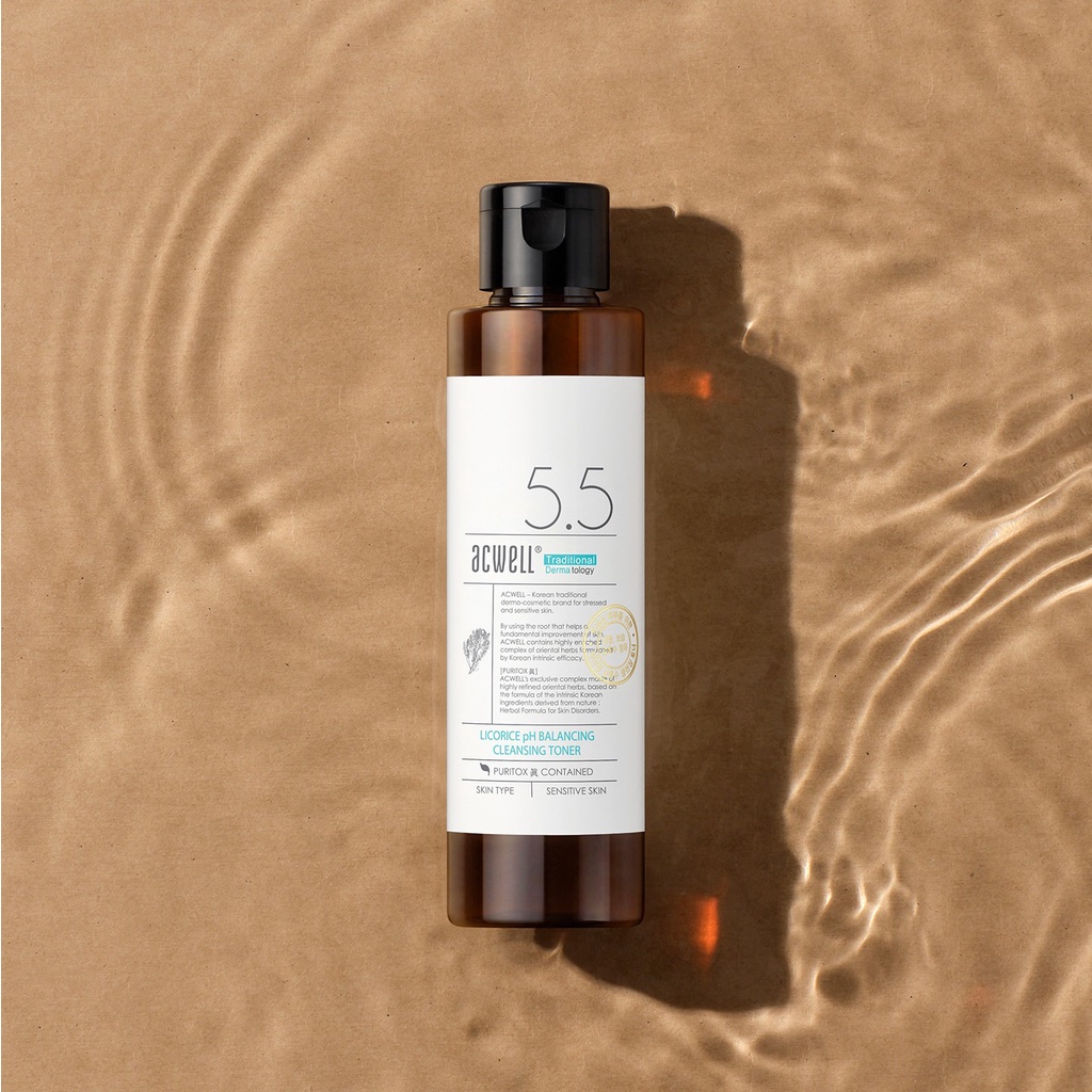Toner Cam thảo ACWELL LICORICE PH BALANCING CLEANSING TONER 30ml
