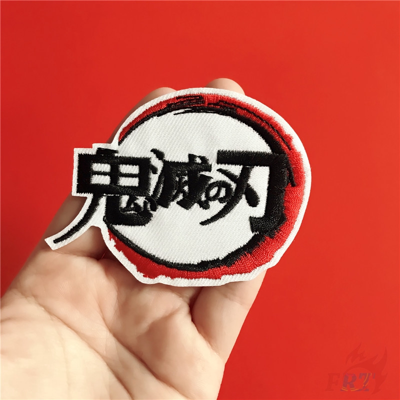 ☸ Sticker Ủi Thêu Hình Nhân Vật Anime Demon Slayer ☸ 1 Miếng Vá Ủi Quần Áo Họa Tiết Hoạt Hình DIY