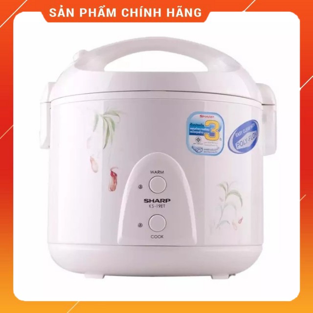 Nồi cơm điện mini Sharp 1.0L KS-11ET Thái Lan Thiết kế Hiện Đại Gọn Nhẹ, Lòng Nồi Chống Dính Cao Cấp, BH 24 tháng