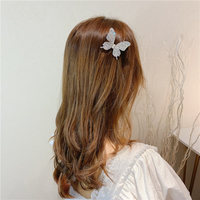Kẹp Tóc Hình Bướm Đính Đá Phong Cách Hàn Quốc C321