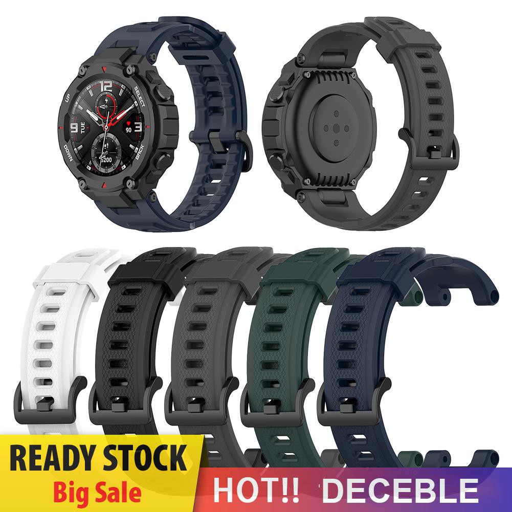 Deceble Replacement Silicone Band Strap with Tools for Amazfit T-Rex Smartwatch