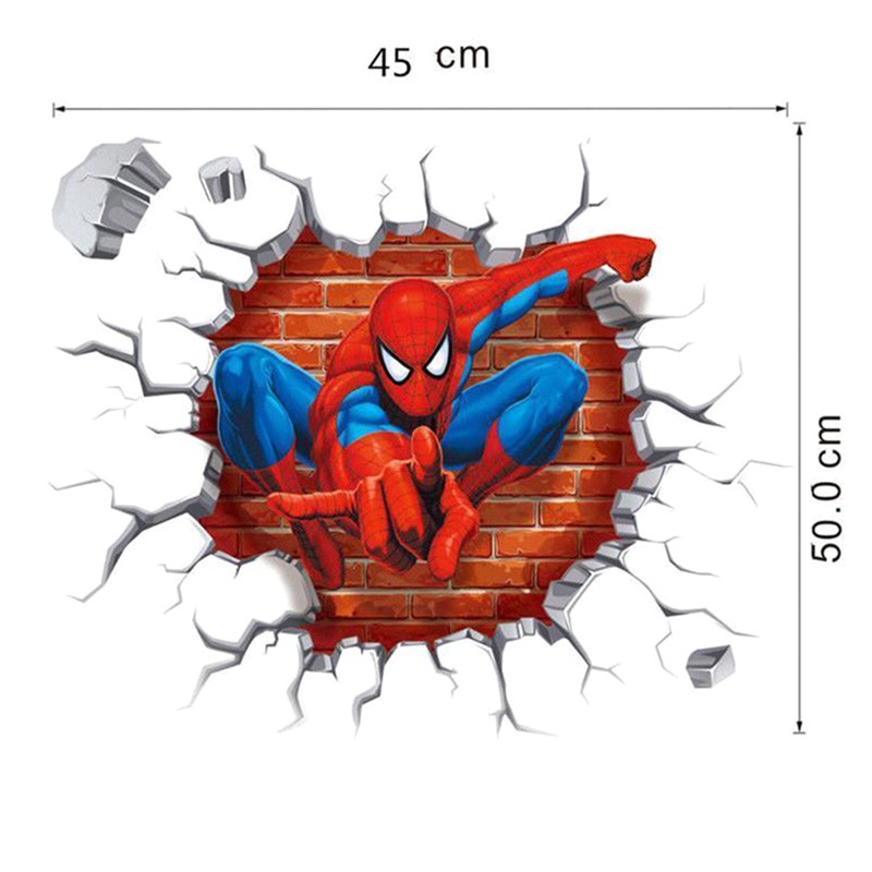 Miếng Dán Tường 3D Hình Siêu Anh Hùng Avengers