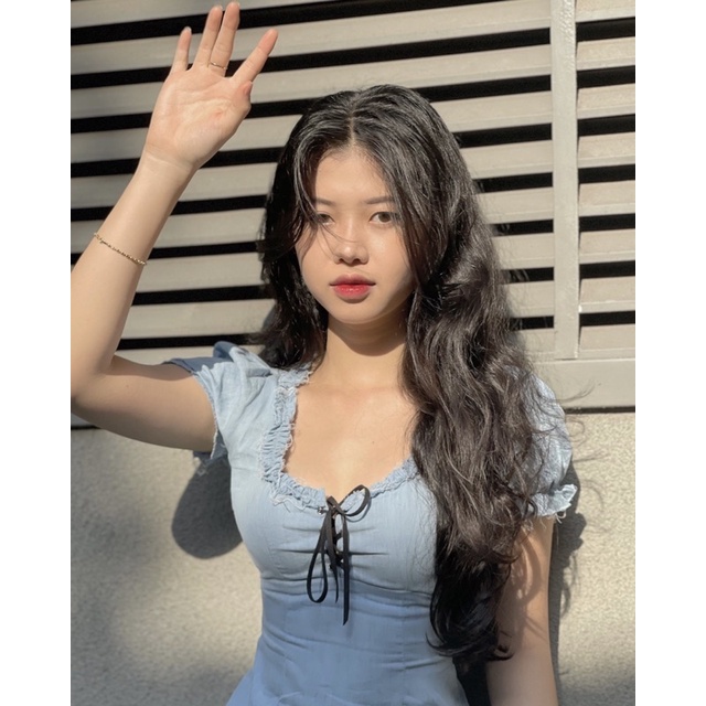 Váy ôm jeans thiết kế cổ điển của SXINVASION