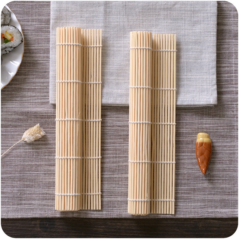 Mành Tre Cuộn Cơm Rong Biển, Dụng Cụ Cuộn Sushi Bằng Gỗ Tre, Tiện Lợi Vệ Sinh, Dễ Dàng Thực Hiện - Gia Dụng Homewares