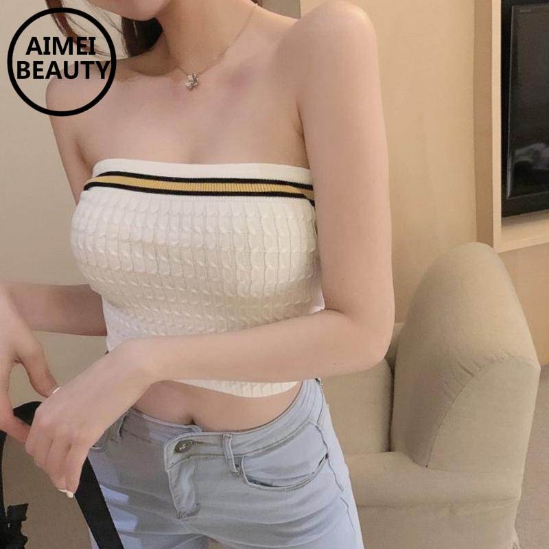 Áo Len Dài Tay Với Họa Tiết Sọc Ngang Xinh Xắn Dành Cho Nữ 2021