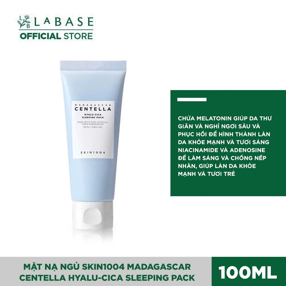 [Hàng nhập khẩu chính hãng] Mặt nạ ngủ cấp ẩm, dưỡng sáng da Skin1004 Madagascar Centella Hyalu-Cica Sleeping Pack 100ml