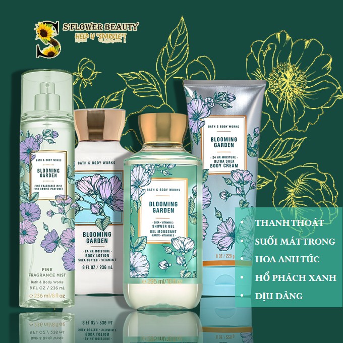 🌺 BST Bold Blooms | Blooming Garden | Bộ Sản Phẩm Gel Tắm -  Dưỡng Thể - Xịt Thơm Toàn Thân Bath & Body Work | BigBuy360 - bigbuy360.vn