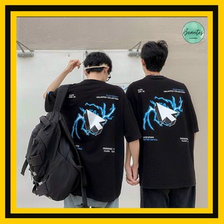 ⚡CLICK TEE⚡Áo thun ELECTRONIC form rộng tay lỡ/ unisex/ ao thun nu (Freesize <65kg)