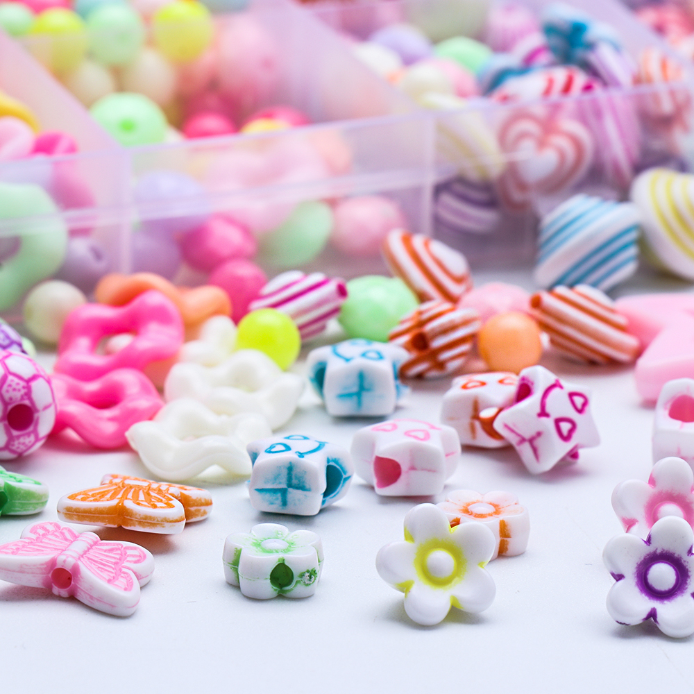 Bộ Hạt Nhựa Resin Làm Trang Sức Thủ Công Kiểu Hoạt Hình Dành Cho Bé