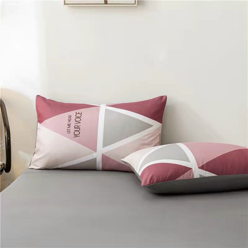 Bộ Chăn Ga Cotton POLY MẪUTAM GIÁC ĐỎchăn, ga, cotton, ga nệm, chăn ga, cotton poly, chăn nệm, chăn ga gối, bedding️