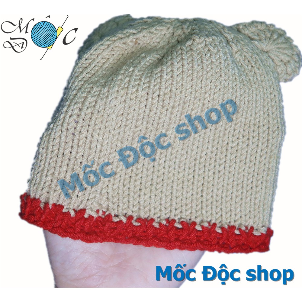Mũ len gấu cho bé