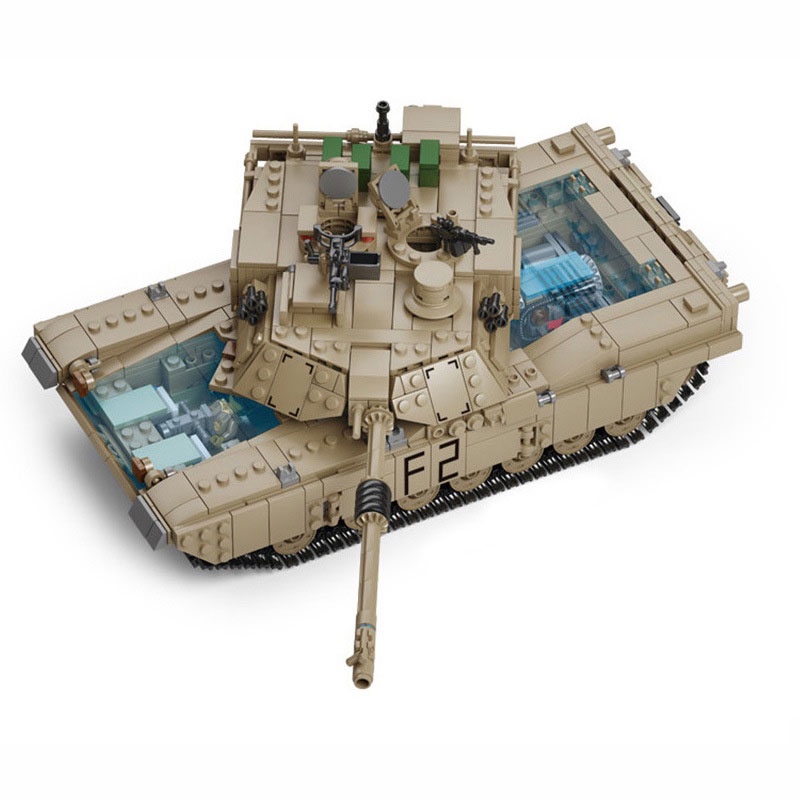 Bộ đồ chơi lắp ráp lego xe tăng M1A2 Abrams biến hình Hummer 1463 mảnh ghép giúp trẻ thông minh sáng tạo