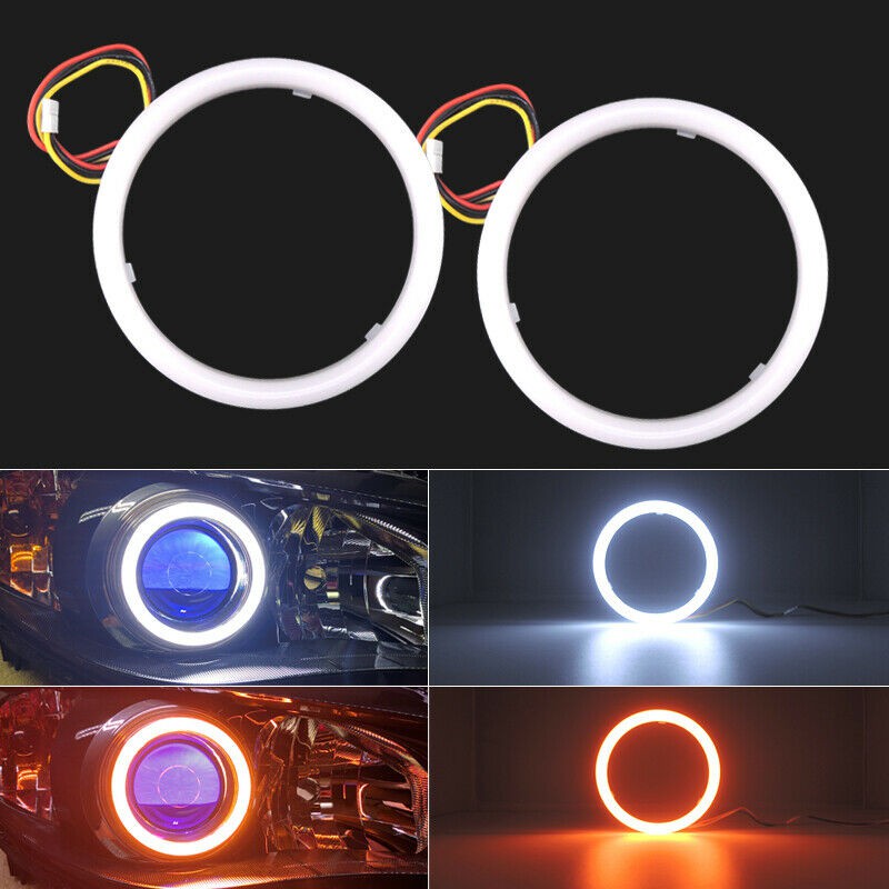 VÒNG LED ANGEL EYES 2 CHẾ ĐỘ DAYLIGHT VÀ XI NHAN ÁNH SÁNG KHỐI MỊN