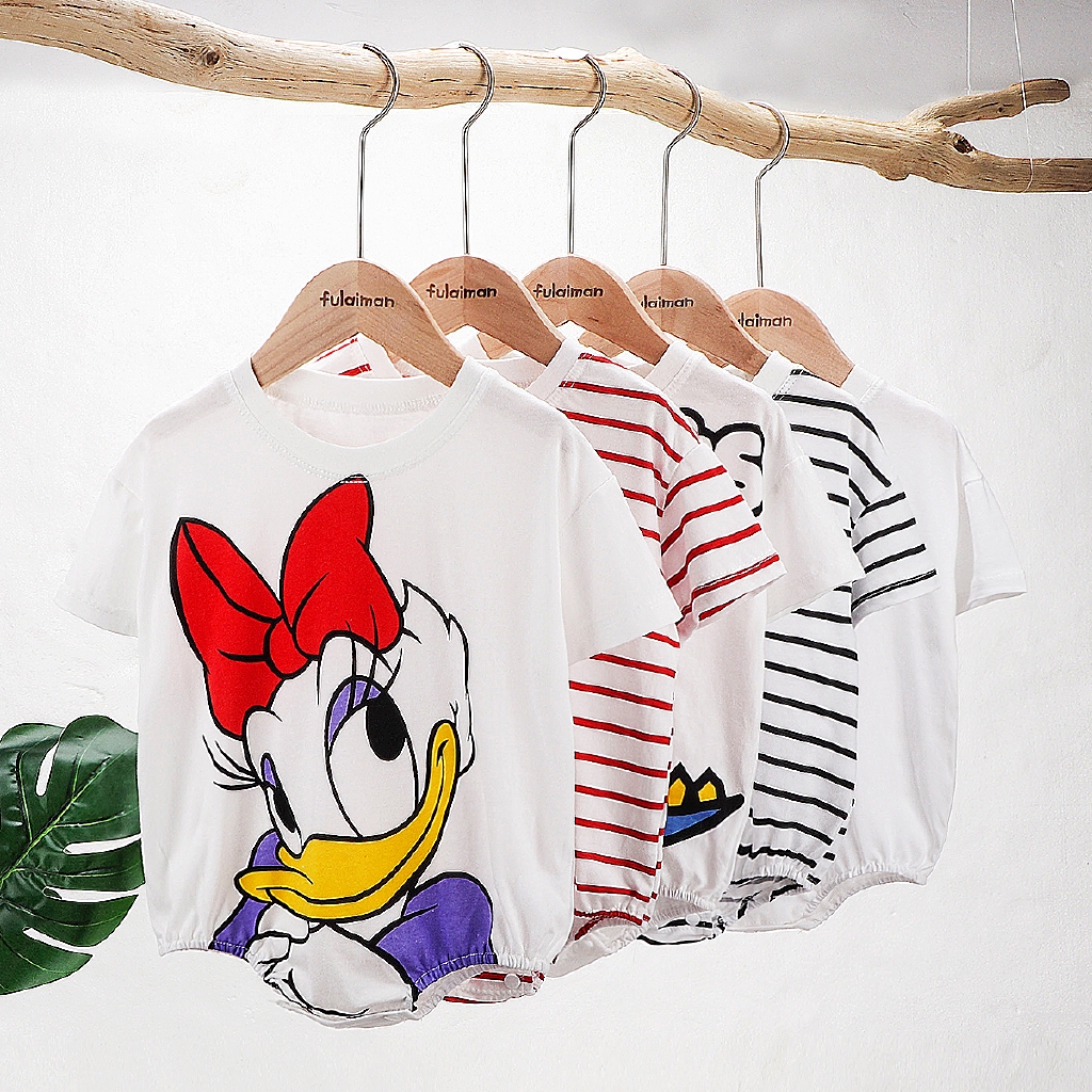 Bộ Áo Liền Quần Hoạt Hình Xinh Xắn Dành Cho Bé