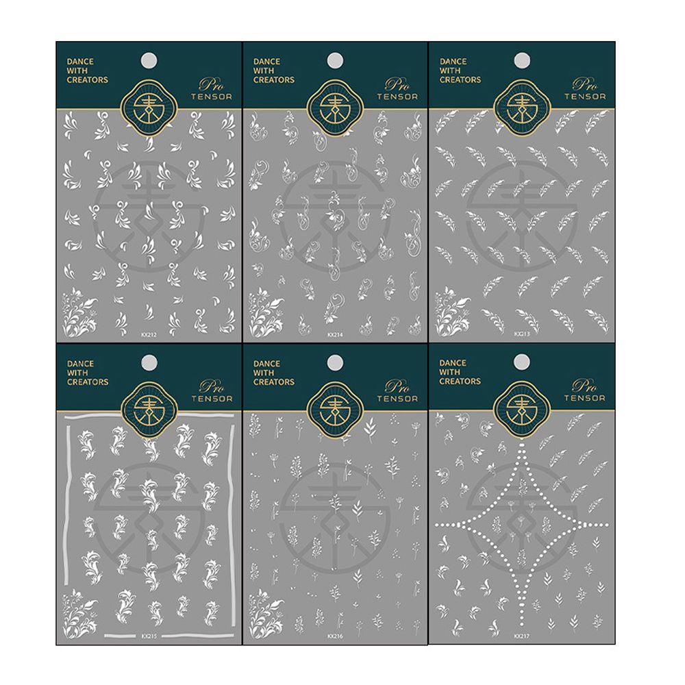 Miếng Dán Trang Trí Móng Tay Hình Hoa Cúc Đào Nở 3D Siêu Bền