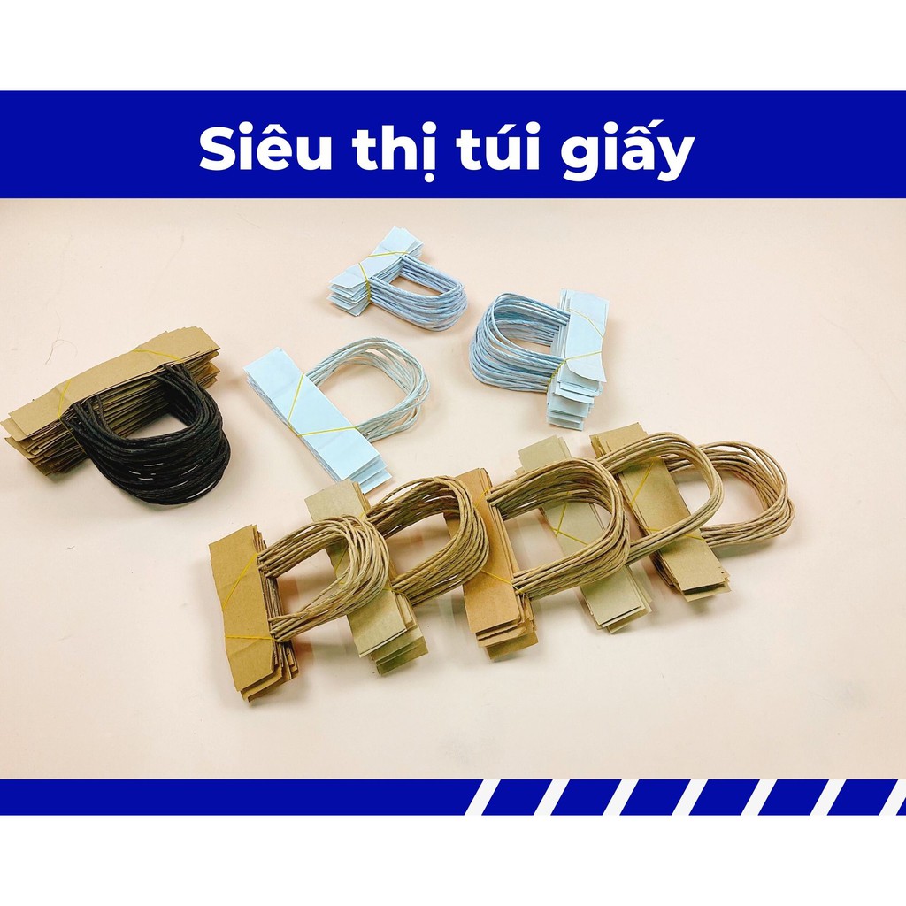 QUAI TÚI GIẤY KRAFT MÀU NÂU  KHÔNG PHẢI QUAI LY