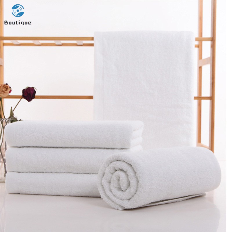 ✿♥▷ White Hotel Towel Imperial Crown Print Cotton Bath Towels for Adults Hand Towels Bathroom