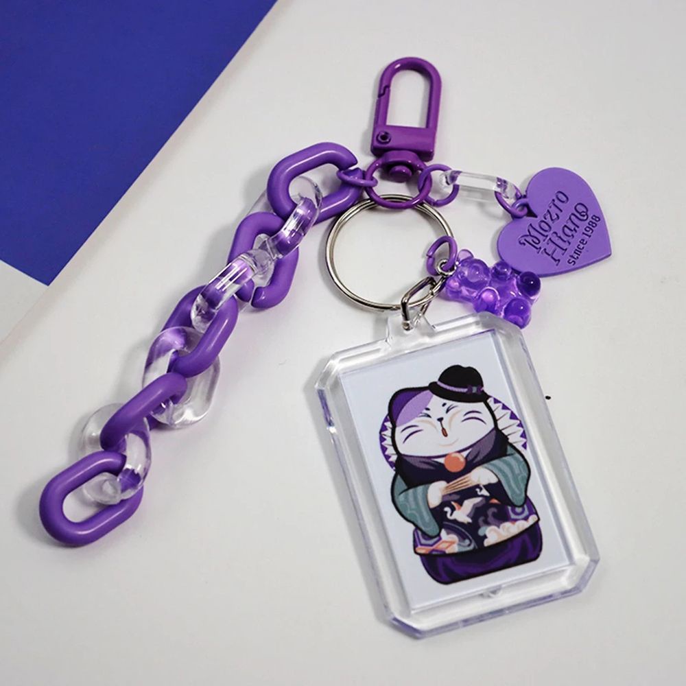 Móc Khóa Khung Ảnh Trong Suốt Dễ Thương