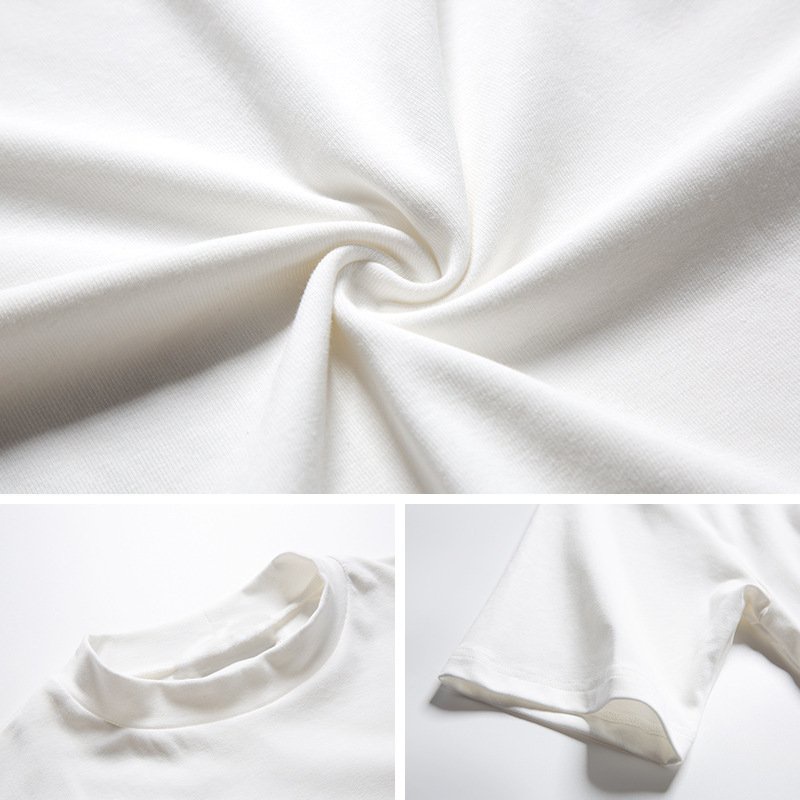 Áo thun nam nữ cổ lọ 3-5 phân vải Cotton co giãn dày dặn phông trơn basic mã TS-003 | BigBuy360 - bigbuy360.vn