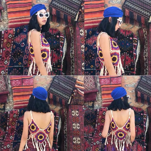 Turban (khăn đội đầu)/ Nón boho. (Kèm ảnh thật)