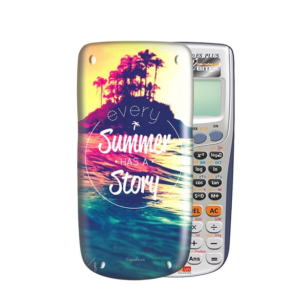 Nắp/ Ốp máy tính Casio/Vinacal Cute Slogan 050
