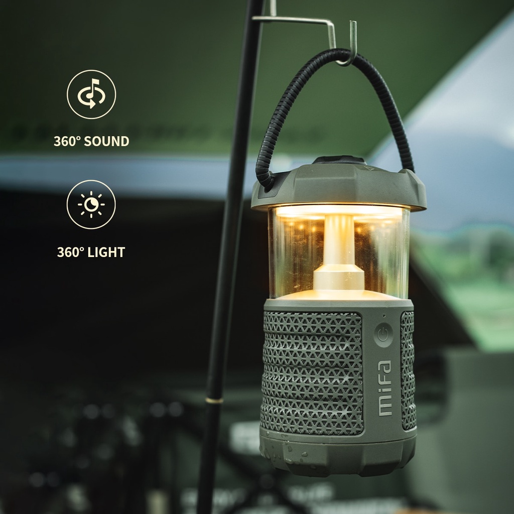 Loa Bluetooth MIFA Wild Camping Công Suất 20W, Dung Lượng Pin 9600mAh, Hỗ Trợ Sạc Dự Phòng