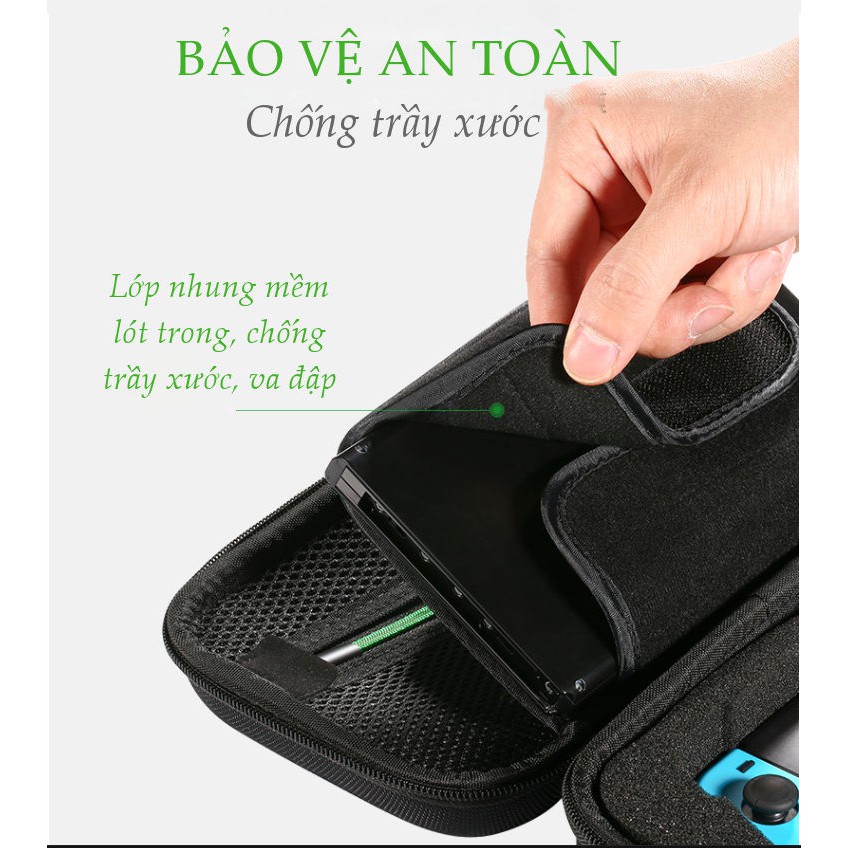 Hộp đựng phụ kiện chống sốc UGREEN 50276 thiết kế đặc biệt dành cho máy chơi game Nitendo Switch 40.5x18.6x7.5cm