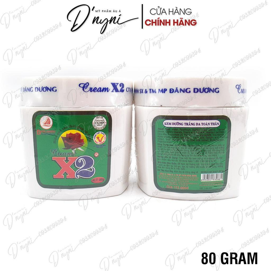 Kem Dưỡng Trắng Da Toàn Thân Body X2 Cream Đăng Dương 80 Gram Việt Nam
