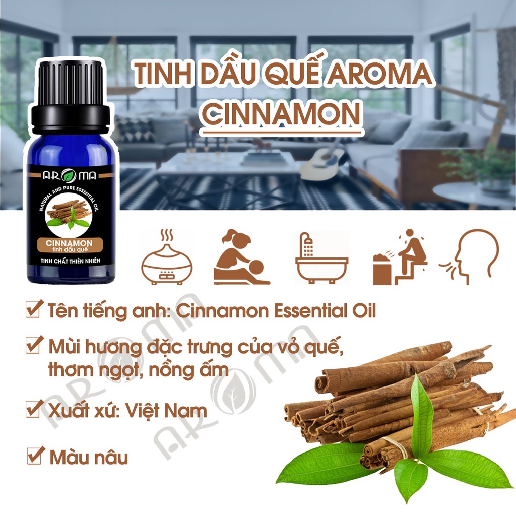 Tinh dầu AROMA 100ml nguyên chất tự nhiên, tinh dầu thơm phòng, thư giãn, khơi nguồn sáng tạo
