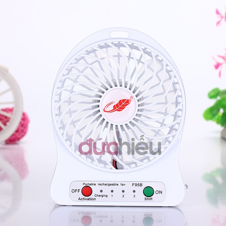 [ Hàng loại 1 ] Quạt sạc tích điện mini 6635 | màu ngẫu nhiên | BigBuy360 - bigbuy360.vn