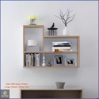 Kệ sách gỗ treo tường