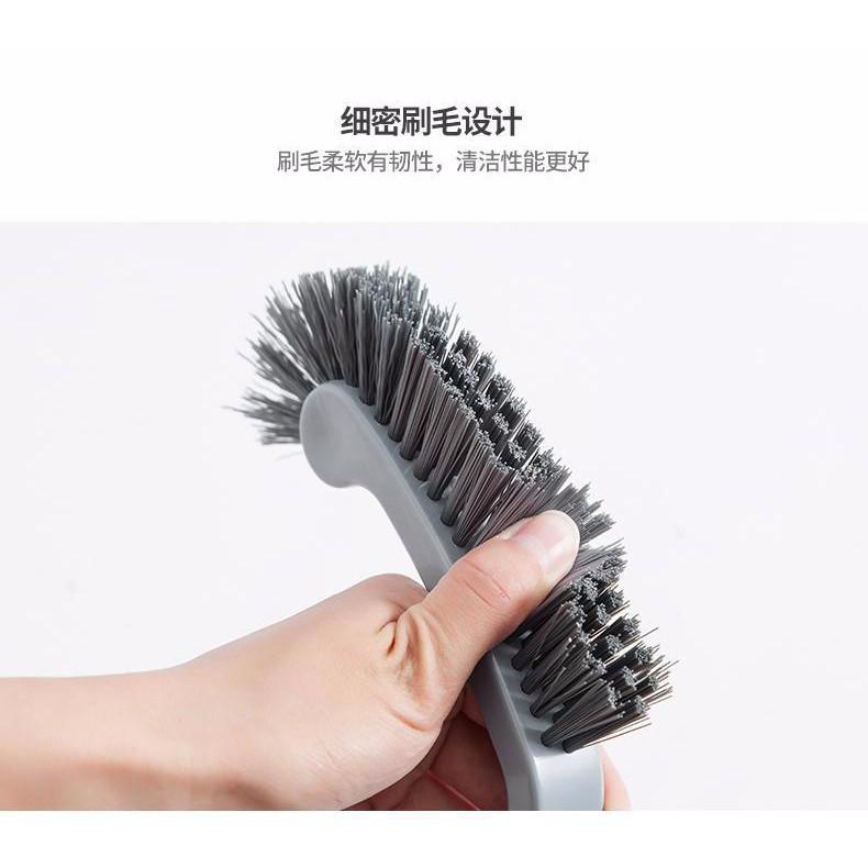 Bàn chải vệ sinh bằng nhựa hình bán nguyệt dài 35cm