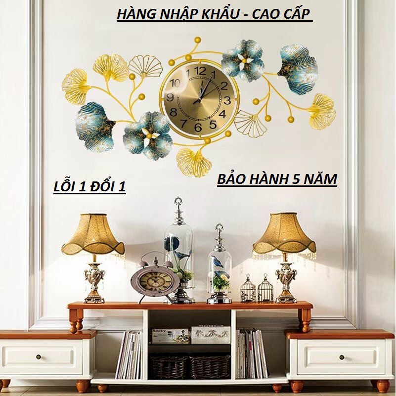 [ HÀNG MỚI ] Tranh Sắt Nghệ Thuật Decor Trang Trí Đồng Hồ Phong Cách Mới-Hàng Nhập Khẩu ( KT -50*95cm)