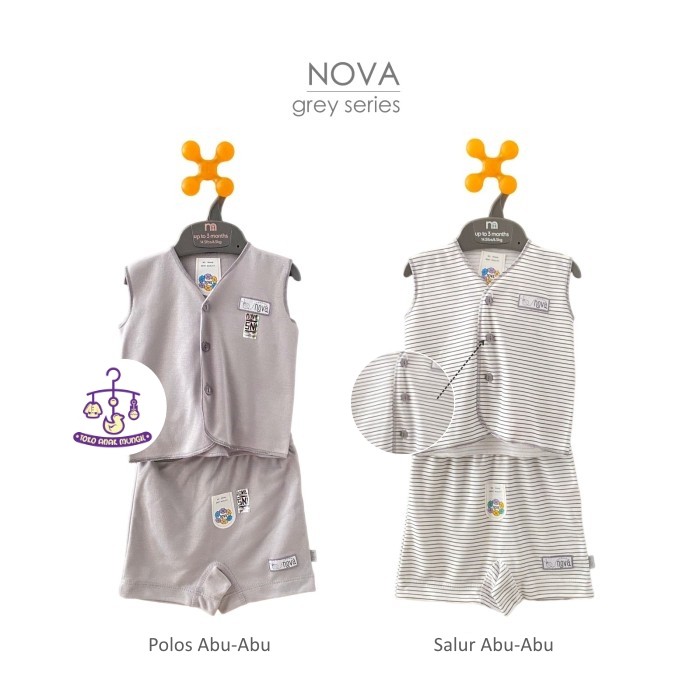 Nova Set Áo Sơ Mi + Quần Short Size Lớn Cho Bé Sơ Sinh