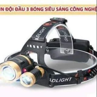 Đèn đội đầu 3 bóng siêu sáng