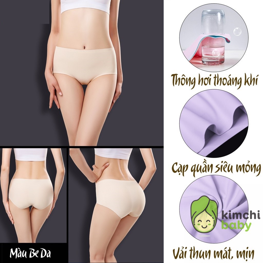 [CHỌN MÀU] Quần lót nữ thun lạnh dễ thương cotton sexxy gợi cảm KICHIBA QL02