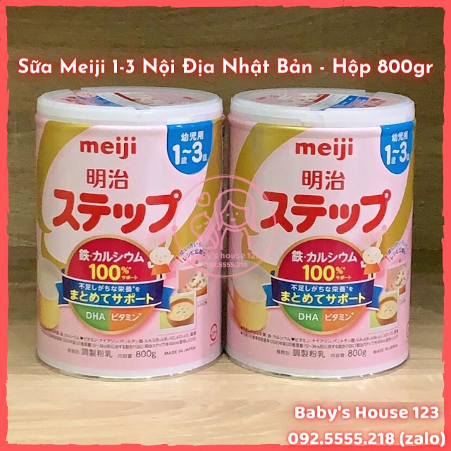 Sữa Meiji 1-3 Nội Địa Nhật Bản - Hôp 800gr