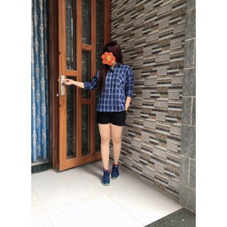 Áo sơ mi oversize caro