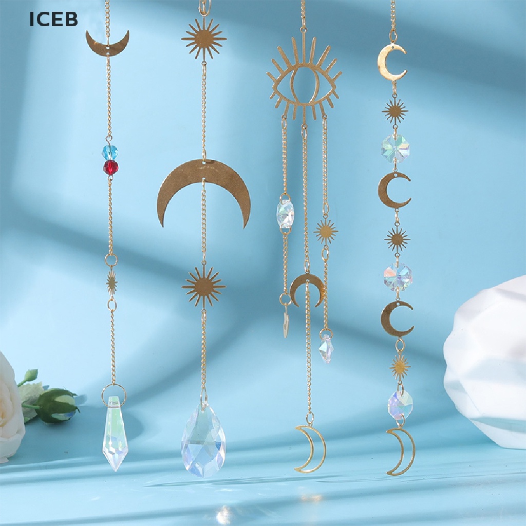 Lưới Bắt Giấc Mơ Màu Cầu Vồng Mặt Trăng Mặt Trời Diy