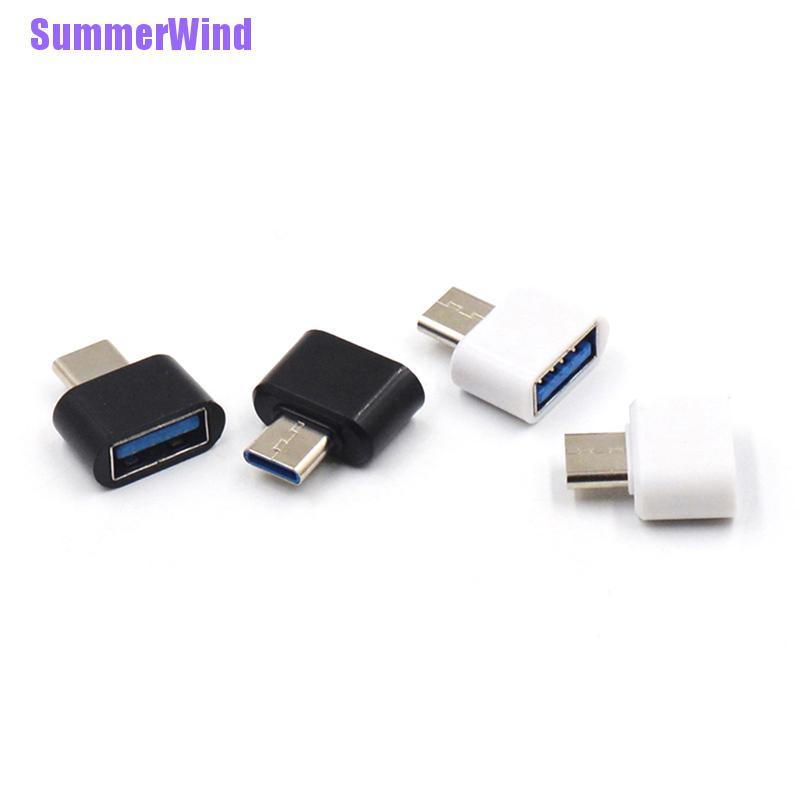 Bộ 2 Đầu Chuyển Đổi Usb Type C Đực Sang Usb 2.0 Cái