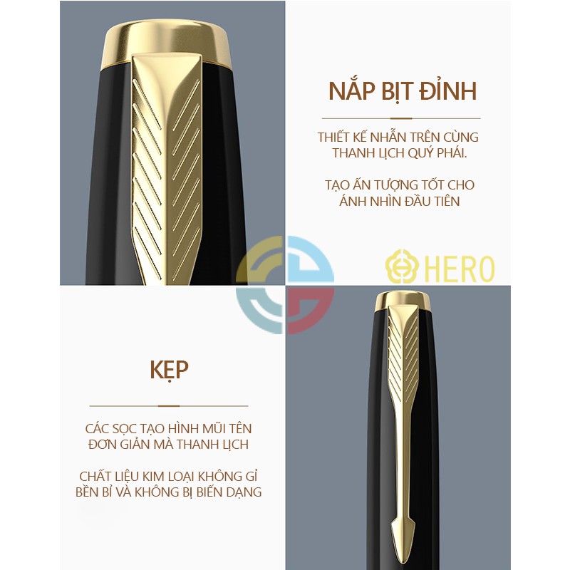 Bút Dạ Bi HERO 1502 - Bút Ký Kim Loại Cao Cấp