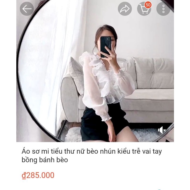 Áo bèo nhún sang chảnh